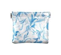Portamonete da donna in pelle blu cielo drago foglia cartone animato carino portamonete da donna, cartone animato Leafy Sea Dragon cielo blu, 1 size, moderno