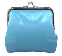 Portamonete da donna in pelle blu oceano blu oceano moderno personalizzato carino bacio serratura cambio borsa per ragazze, Moderno cielo blu oceano Ombre, classico