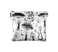 Portamonete da donna in pelle, comodo gioiello per donne, funghi mistici, Multicolore, 1 size, Moderno/adattabile