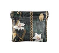 Portamonete da donna in pelle, con catenine dorate e piante, Catene d'oro e piante modello, 1 Size, Accessorio da viaggio