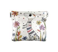 Portamonete da donna in pelle con illustrazione dettagliata del sistema solare vibrante e dettagliato, per ragazze e donne, Lucertola dolce, 1 size, moderno
