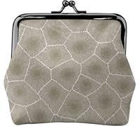 Portamonete da donna in pelle con motivo di pietra, piccolo portamonete con chiusura a lucchetto a bacio e fibbia portafoglio per regalo ragazza, Come nella foto, Taglia unica, Organizer per borse