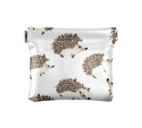 Portamonete da donna in pelle con riccio del fumetto bianco, impermeabile, gioielli per donna, cartone animato, riccio, bianco, 1 size, Stampa artistica