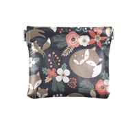 Portamonete da donna, in pelle, impermeabile, mini portafoglio per uomo e donna, da viaggio, con volpe carina, Multicolore, 1 size, Moderno/adattabile
