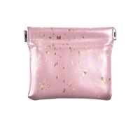 Portamonete da donna, in pelle, portatile, organizer per oggetti personali, per ragazze e donne, con foglia d'oro scintillante, Foglia d'oro scintillante, 1 size, Moderno/adattabile