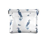 Portamonete da donna in pelle PU, accessori da viaggio fantasia per donne e ragazze, uccelli acquatici nei colori blu, multicolore, taglia unica, moderno/aderente, Multicolore, Taglia unica,