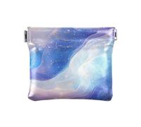 Portamonete da donna in pelle PU con cuore e bolle di sogno, impermeabile, per donne, ragazzi, ragazze, Energico Blu Rosa Viola, 1 size, moderno