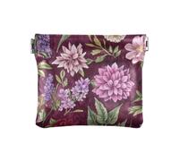 Portamonete da donna in pelle PU con fiori primaverili Borgogna Comodo organizer per carte di credito per donne ragazzi ragazze, Fiori Primavera Borgog, 4.33"(L) x 3.74"(W) x 0.39"(H), classico