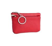Portamonete da donna in pelle PU nuovo piccolo mini superficie morbida moda chiave bancaria carta moneta piccolo portafoglio, Rosso, 1pc
