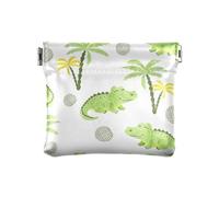 Portamonete da donna in pelle PU, porta carte fantasia, coccodrilli acquerello, donne, Coccodrilli ad acquerello, 1 Size, Accessorio da viaggio