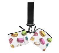 Portamonete da donna in stile cartone animato carino macarons portamonete minimalista portachiavi portafoglio con tasca con cerniera per donna 2 confezioni, Cartone animato carino macarons di colore