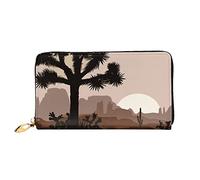 Portamonete Da Donna Joshua Tree Morning Sunrise Scenery Clutch Piccolo Borsa Stampato Portafoglio In Pelle Vintage Porta Monete Per Donna, Figlia, Madre