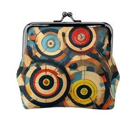Portamonete da donna leggero con stampa di design vettoriale squisito impermeabile piccolo sacchetto per monete carte