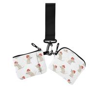 Portamonete da donna multi-divertente con topi piccoli portamonete portatile con tasca con cerniera per uso quotidiano, confezione da 2, topi multi-divertenti, 1 size, Casual