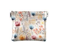 Portamonete da donna, piccolo, portamonete, in pelle, con fiore, Fiori incantevoli, 9.5*11cm, Portamonete