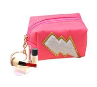 Portamonete da donna, portamonete da donna, con un unico motivo di ricamo, portachiavi per portamonete - Portachiavi con borsa carina ricamata e versatile, Anguria Rosso X Bianco lampo