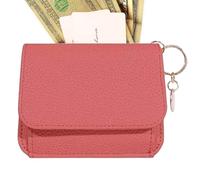 Portamonete da donna, portamonete da donna - Portamonete con cerniera in pelle PU da donna - Custodia compatta per portafoglio portamonete da viaggio fatta a mano per carta d'identità, chiave