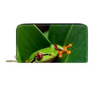 Portamonete Da Donna Red Eyes Tree Frog Rain Piccolo Portafoglio Squisito Coin Purse Morbido Pochette Per Donna, Migliore Amico, Ragazze