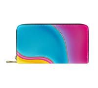 Portamonete Da Donna Simple Style Abstract Painting Portafoglio Borsa Stampato Portafoglio In Pelle Carino Coin Purse Per Adolescente, Donna, Ragazze