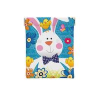 Portamonete da uomo, in pelle, con stampa primaverile, con scritta "Happy Easter Holiday", portamonete da donna, mini portafoglio per contanti, Primavera Buona Vacanza Pasqua, Taglia unica,