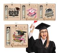 Portamonete di laurea in legno, 2025, decorazione da tavolo, con clip in legno, per amici, compagni di classe, figlio, figlia, sorelle