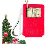 Portamonete di Natale, portamonete unico per Natale, serbatoio dell'olio per auto, design argento, ornamenti natalizi | ciondolo di ornamenti natalizi per uomini, ragazze e ragazzi, C, Se référer au