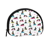 Portamonete divertente con cani di montagna bernese, mini portamonete da donna, piccolo portamonete