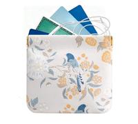 portamonete elegante mini portafoglio, compatto con cerniera, elegante porta carte leggero, per donne e ragazze, uso quotidiano, viaggi, shopping, borsa per organizzare piccoli trasporti, B