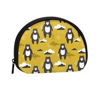 Portamonete giallo a forma di orsetto dei cartoni animati, grazioso mini portamonete da donna, piccolo portamonete
