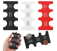 Portamonete giapponese, 3 pezzi, in stile giapponese, per monete giapponesi, in plastica, con 6 scomparti, per riporre monete in viaggio o in auto