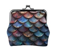 Portamonete gigante in scala di drago da donna, piccolo portafoglio da donna, piccola borsa per il trucco per borsa, portafoglio ultra sottile retrò, nero, taglia unica, Art Deco, Nero , Taglia unica,