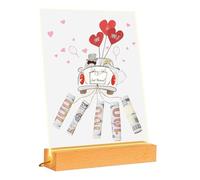 Portamonete illuminato, portamonete per contanti, portamonete illuminato per decorazione di nozze, portamonete per ufficio, matrimonio, compleanno, San , Natale, Un, Se référer au descriptif,