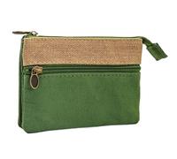 Portamonete in cotone carino portatile borsa per carte di credito ragazze Louis moda borsa borsa di lusso designer, Verde, 2PCS
