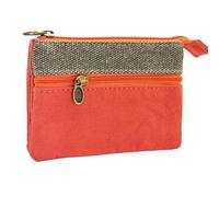 Portamonete in cotone carino portatile borsa per carte di credito ragazze Louis moda borsa borsa di lusso designer, Arancione, 2PCS