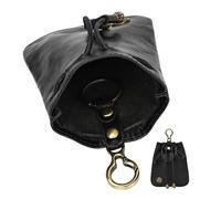 Portamonete in finta pelle, Portamonete in pelle - Portamonete portachiavi con coulisse retrò | Marsupi per cintura per dadi, eleganti per costumi da uomo, donna