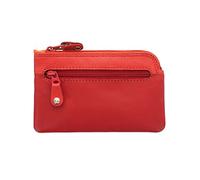 Portamonete in Pelle con Portachiavi GENO Collezione Rainbow Visconti RB69 Rosso Multi