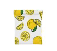 Portamonete in pelle con stampa Londra, da uomo, portamonete da donna, mini portafoglio per contanti, Modello di frutta al limone, Taglia unica, Portamonete