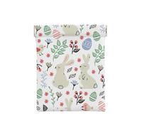 Portamonete in pelle con stampa Torre Eiffel di Parigi francese, da uomo, portamonete da donna, mini portafoglio per contanti, Fiori Bunnies Birds, Taglia unica, Portamonete