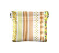 Portamonete in pelle da donna a righe giallo-arancio-giallo sacchetti unici portamonete per le donne, Striscia giallo-arancio, 1 size