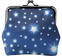 Portamonete in pelle da donna Space and Stars, piccolo portamonete con chiusura a chiusura a scatto Portafoglio con fibbia per regalo ragazza