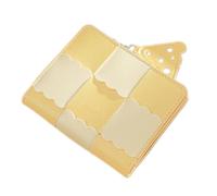 Portamonete in pelle multi slot portafoglio tipo corto porta contanti ID carta di credito titolare della carta di credito portafoglio bancario contanti semplice, Giallo, Bellezza di massa