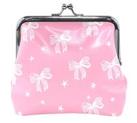 Portamonete in pelle personalizzato Donne Ragazza Archi giocosi Scintille Rosa Bacio Blocco Carta Cambiare Borsa per le Ragazze