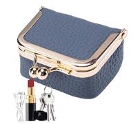 Portamonete in pelle, portamonete in pelle, portafoglio da viaggio, Custodia morbida per portamonete, portachiavi per auto, organizer con chiusura a bacio per donna