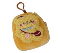 Portamonete in peluche a forma di orso portachiavi morbido peloso per auricolari da tasca per donne e studenti borsa da appendere decorazioni, 2, 9.5*9cm, Art Deco