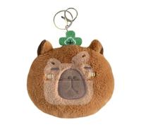 Portamonete in peluche capibara, portamonete capibara,Elegante portamonete animale adorabile - Adorabile borsetta per animali di peluche capibara, borsa per monete a mano, borsa per riporre il
