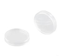 Portamonete in plastica trasparente da 26 mm, per gettoni e medaglie, con apertura a mezzaluna, 100 pezzi, per una raccolta sicura e una protezione in scatole trasparenti