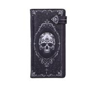 Portamonete in rilievo teschio barocco, stile gotico, 10 x 3 x 19 cm