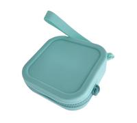 Portamonete in silicone, portamonete quadrato in silicone, portamonete con cerniera liscia e corda per appenderlo, impermeabile, portamonete in silicone per monete, chiavi, rossetto, carte di