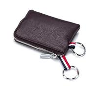 Portamonete in vera pelle mini ultra-sottile piccola cerniera carino portafoglio in morbida pelle bovina patente di guida portachiavi porta carte, 1, Taglia unica