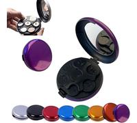 Portamonete, Mini Custodia per Distributore di Monete Portatile con Specchio, Custodia Rigida Piccolo Portamonete Selezionatore di Soldi per Collezionisti, Organizzatore di Monete Tascabile Salvaspazi